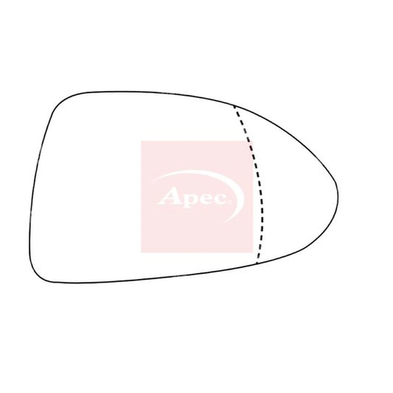 Apec Exterior Wing Mirror Glass Right AMS2804A