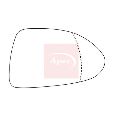 Apec Exterior Wing Mirror Glass Right AMS2804A