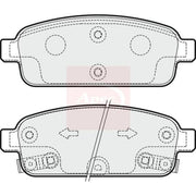 Apec Rear Brake Pad Set PAD1864