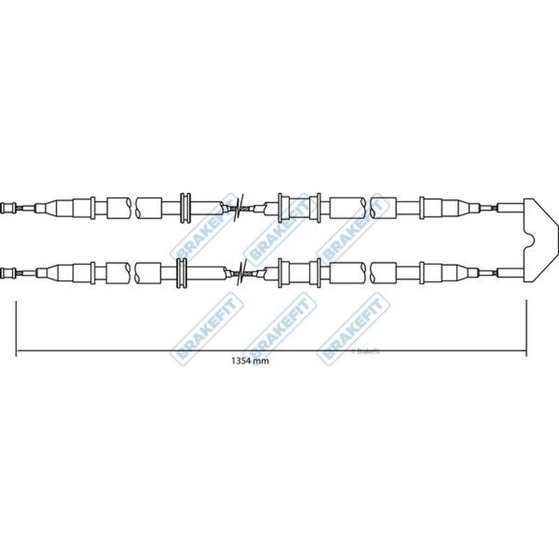 Apec Handbrake Cable Left Rear BBC3495