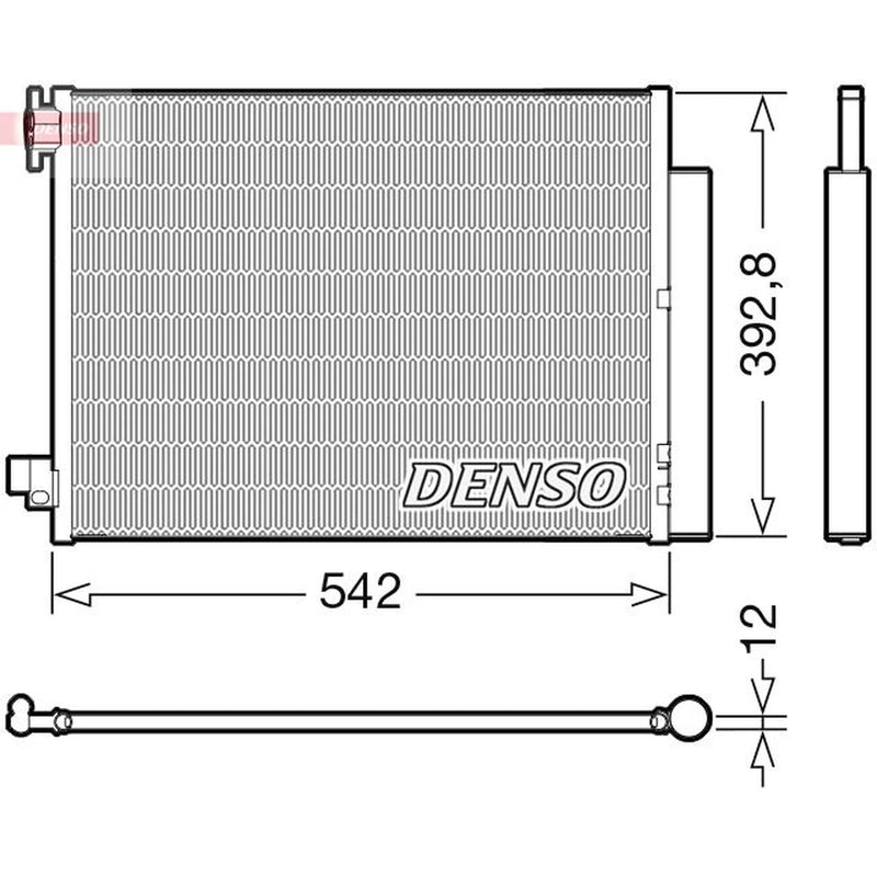 Denso Air Conditioning Condenser DCN37004