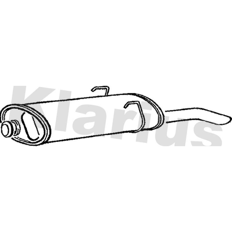Klarius Box With Tail Pipe Rear PG226P