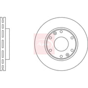 Apec 2 x Vented Front Brake Discs DSK2786