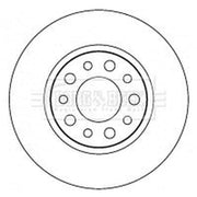 Borg & Beck 2 x Solid Rear Brake Discs BBD4515