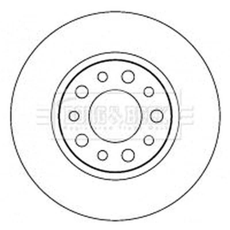 Borg & Beck 2 x Solid Rear Brake Discs BBD4515