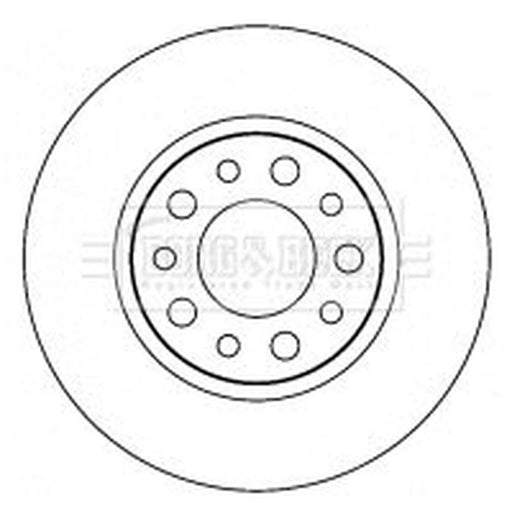 Borg & Beck 2 x Solid Rear Brake Discs BBD4515