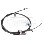 Borg & Beck Handbrake Cable Left Rear BKB3998