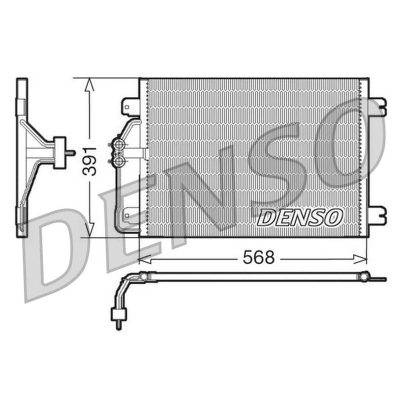 Denso Air Conditioning Condenser DCN23010