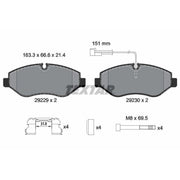 Textar Front Brake Pad Set 2922902