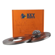 Key Parts 2 x Solid Rear Brake Discs KBD4566