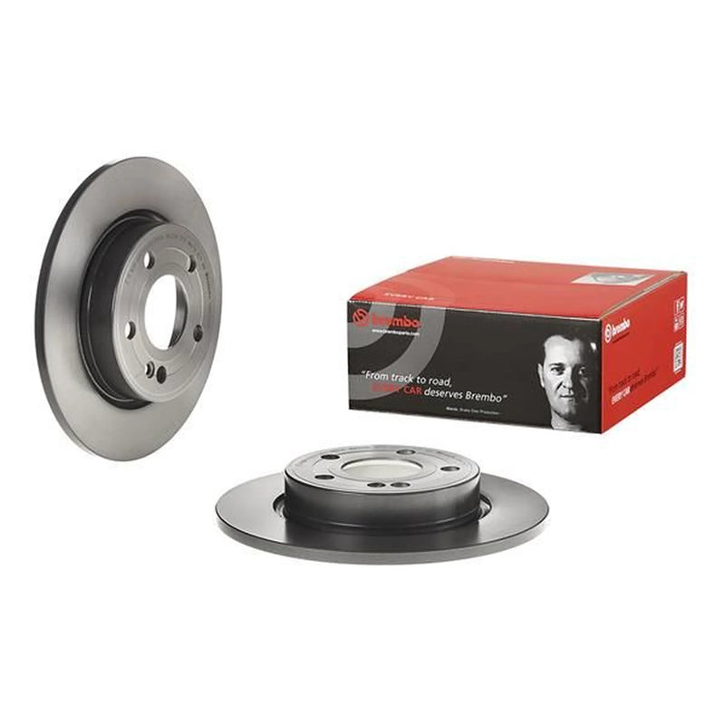 Brembo 2 x Solid Rear Brake Discs 08.D758.11