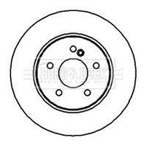 Borg & Beck 2 x Solid Rear Brake Discs BBD5080