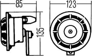 Hella 3AF 005 631-237 Signal Horn