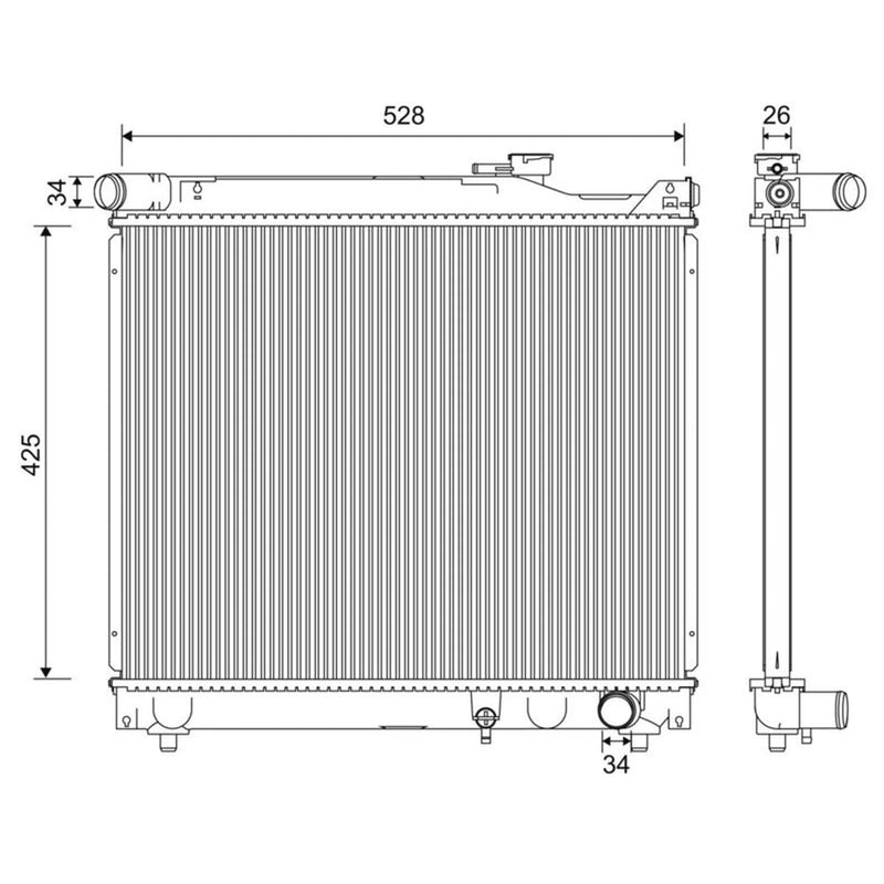 Valeo Engine Radiator 701247