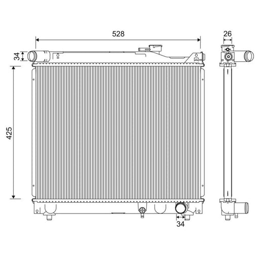 Valeo Engine Radiator 701247