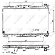 NRF Engine Radiator 53505
