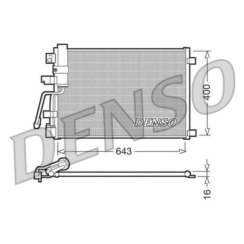 Denso Air Conditioning Condenser DCN46003