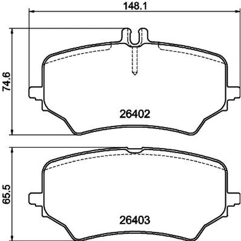 Mintex Rear Brake Pad Set MDB3520