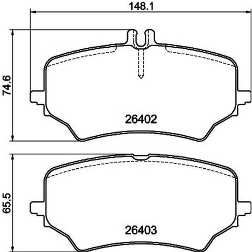 Mintex Rear Brake Pad Set MDB3520