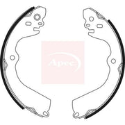 Apec Brake Shoe Set Axle Kit SHU800