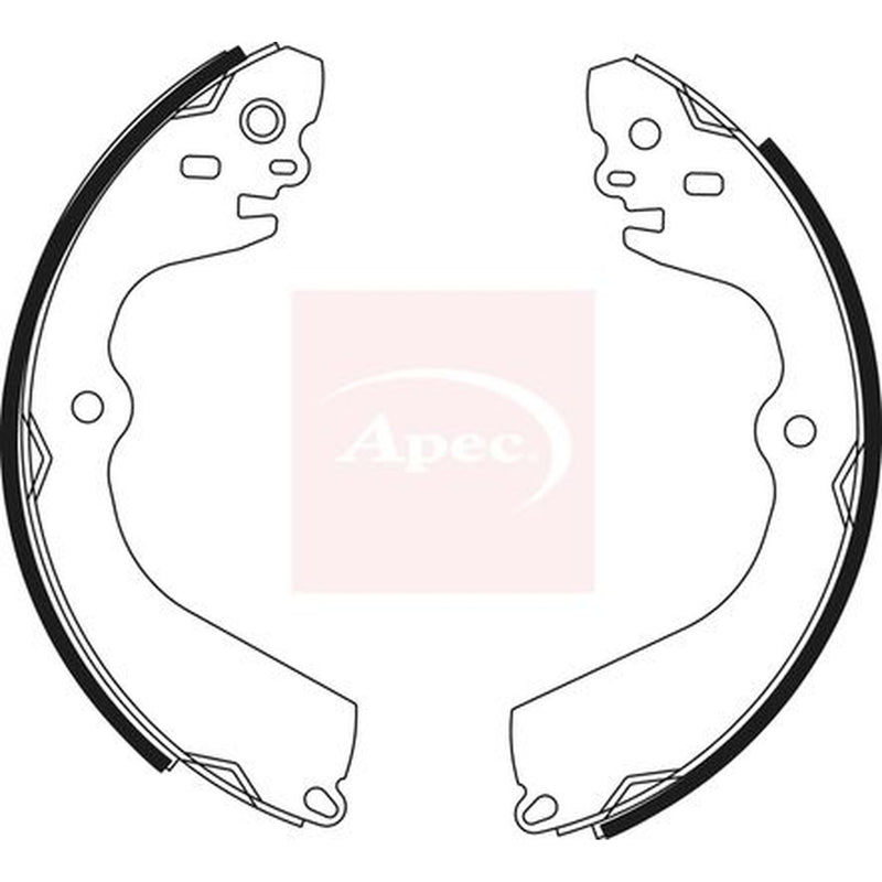 Apec Brake Shoe Set Axle Kit SHU800