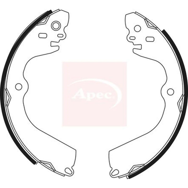 Apec Brake Shoe Set Axle Kit SHU800