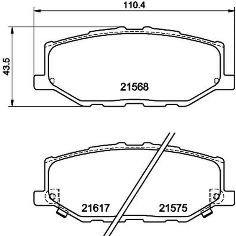 DON Front Brake Pad Set PCP1835