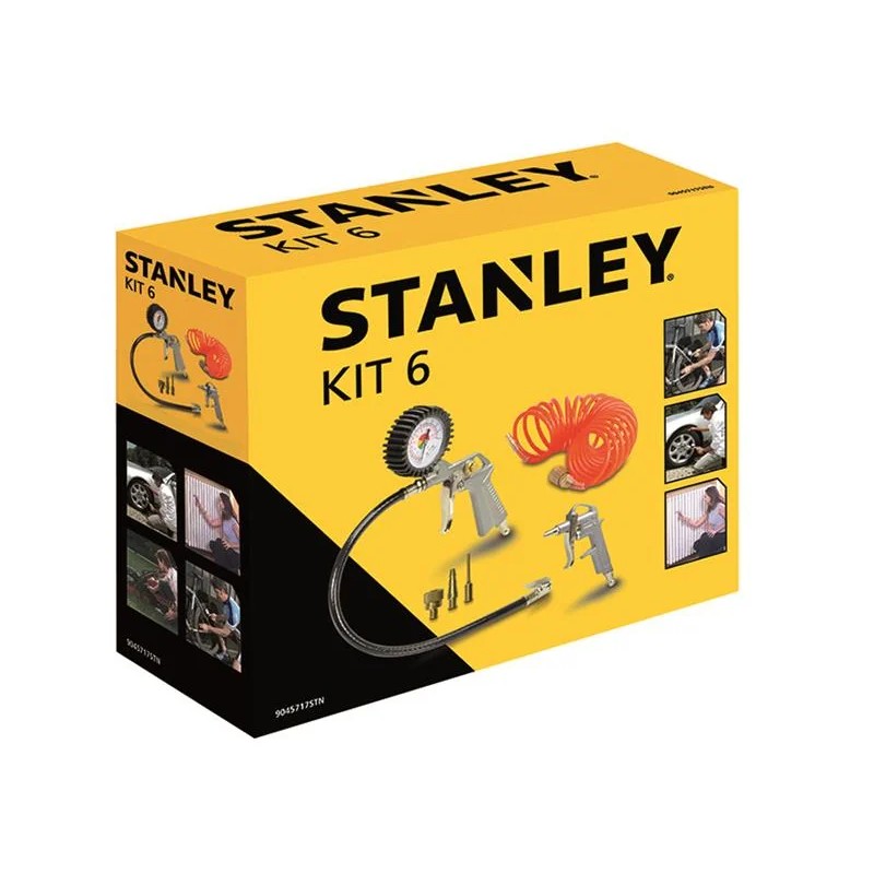 Stanley® Air Compressors Air Tool Kit, 6 Piece - 9045717STN