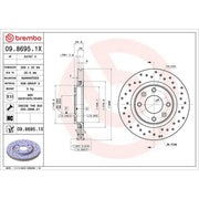 Brembo Xtra 2 x / Front Brake Discs 09.8695.1X