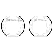 Mintex 4 x Brake Shoe Set Axle Kit MSP420