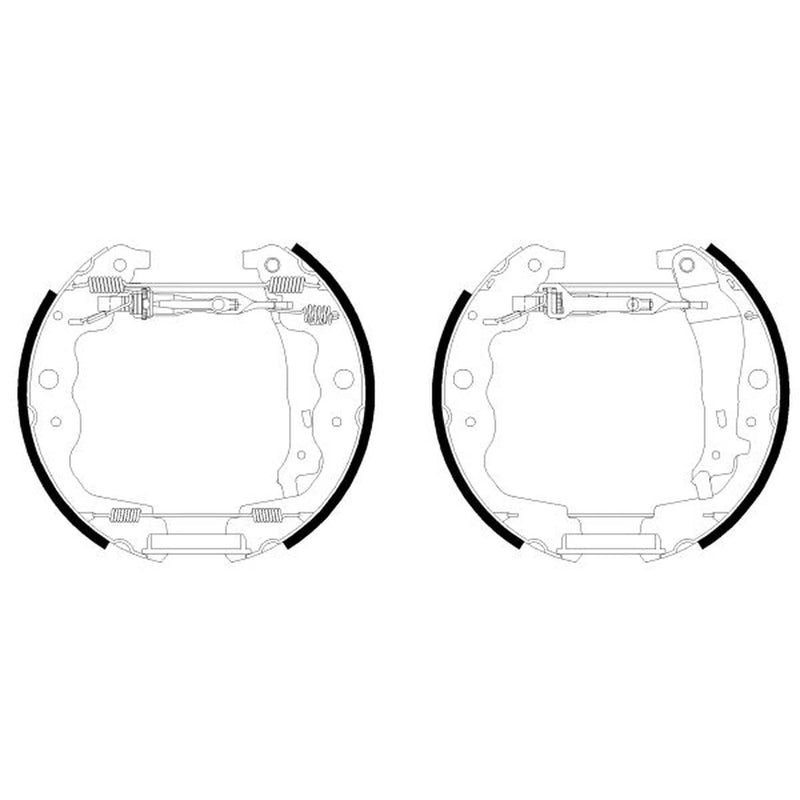 Mintex 4 x Brake Shoe Set Axle Kit MSP420