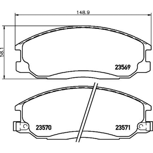 Mintex Front Brake Pad Set MDB2063