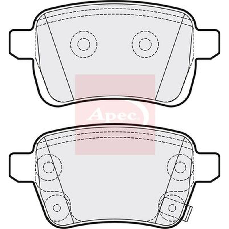 Apec Rear Brake Pad Set PAD2064