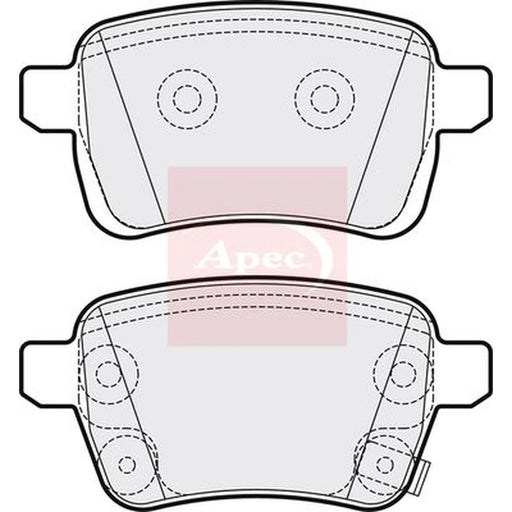 Apec Rear Brake Pad Set PAD2064
