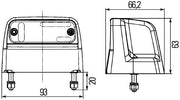 Hella 2KA 012 271-037 Licence Plate Light