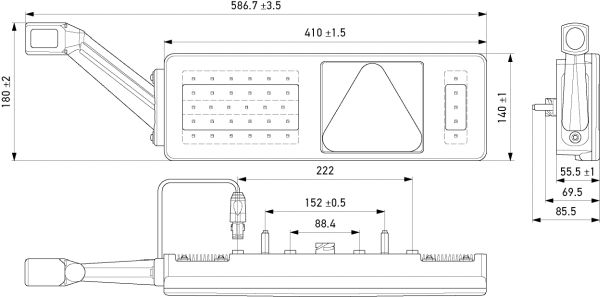 Hella 2VP 340 970-431 Tail Light Assembly