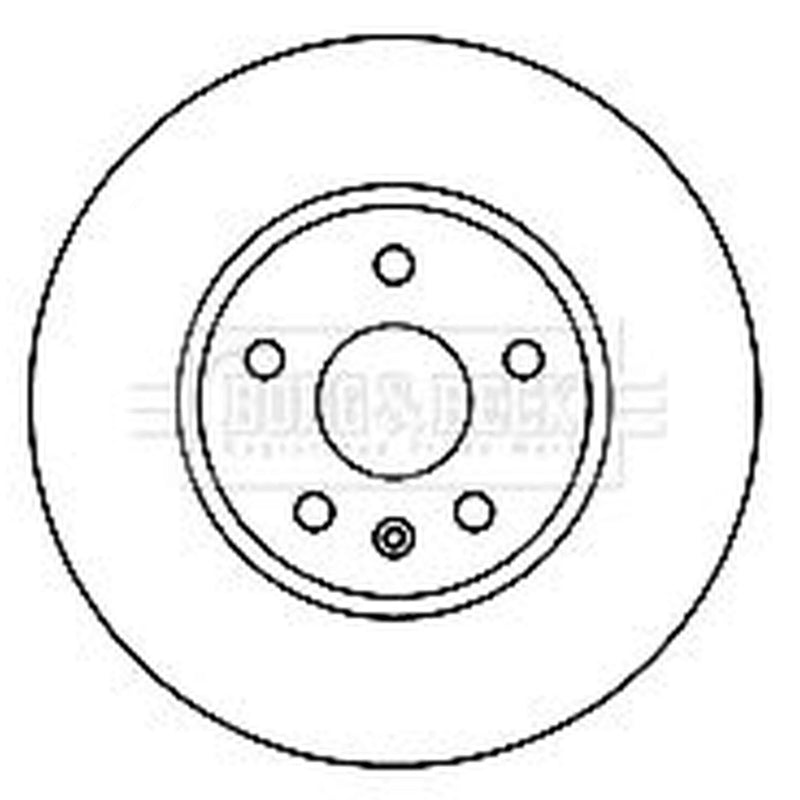 Borg & Beck 2 x Vented Front Brake Discs BBD5894S
