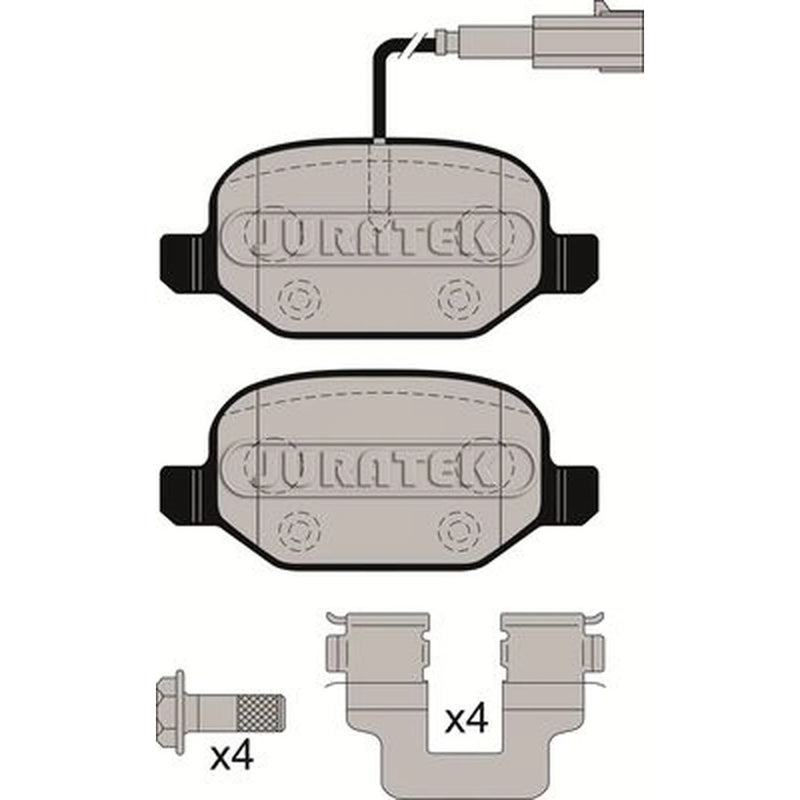 Juratek Rear Brake Pad Set JCP8019