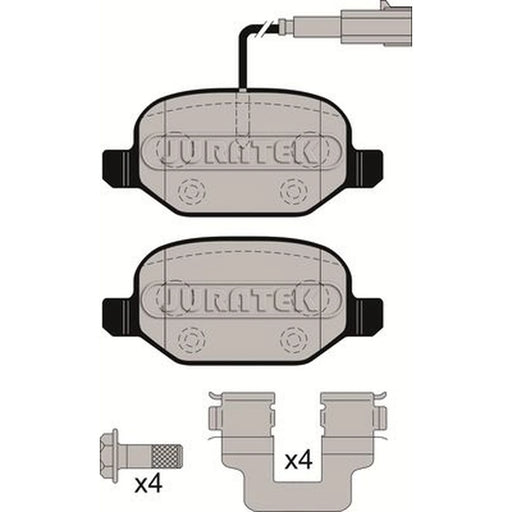 Juratek Rear Brake Pad Set JCP8019