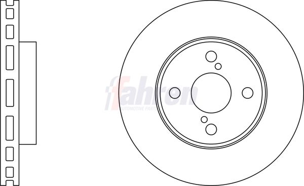 Fahren Brake Disc Set Vented