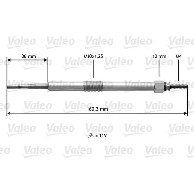Valeo Diesel Engine Glow Plug 345144