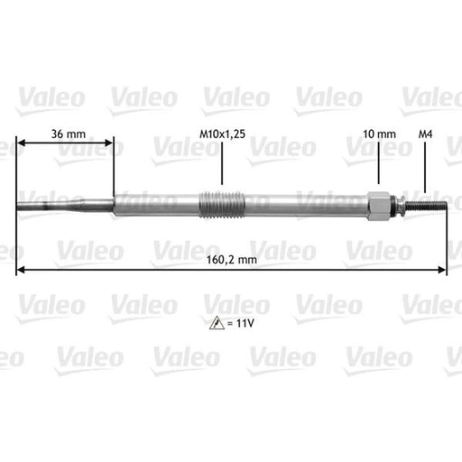 Valeo Diesel Engine Glow Plug 345144
