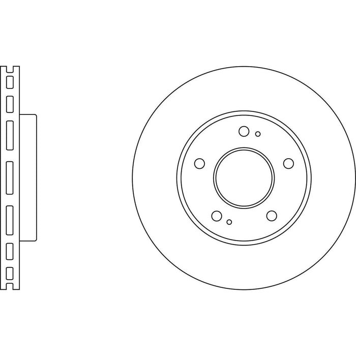 Apec Brake Disc Front Fits Hyundai Xg Apec  - Town Parts