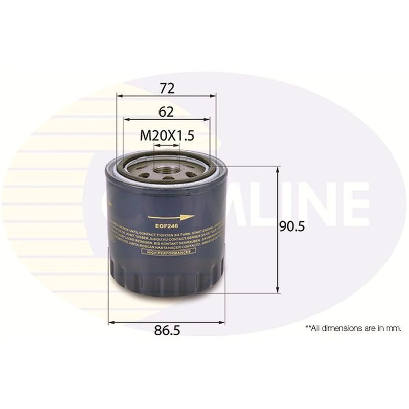 Comline Engine Oil Filter EOF246
