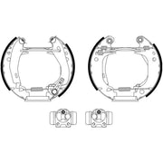 Mintex Brake Shoe Set Axle Kit MSP042