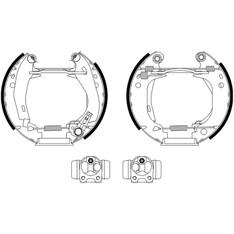Mintex Brake Shoe Set Axle Kit MSP042