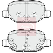 Apec Rear Brake Pad Set PAD1873