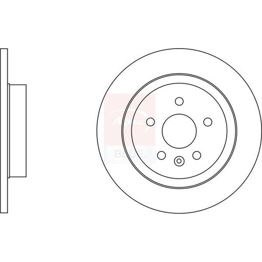 Apec 2 x Solid Rear Brake Discs SDK7011