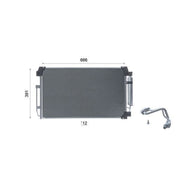 Mahle Air Conditioning Condenser AC 1033 000S