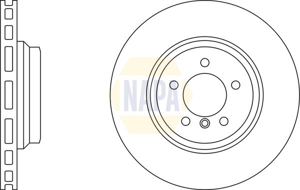 NAPA 2 x Brake Discs fits BMW